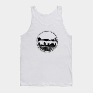 MAZDA RX-7 FD Black 'N White 4 Tank Top